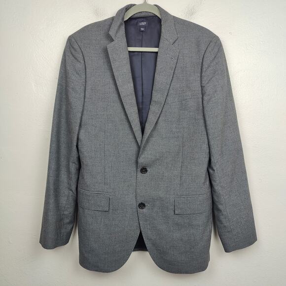 J Crew Ludlow Blazer Mens 38R Gray Wool Cotton Lightweight Preppy Jacket Suiting - Picture 1 of 12